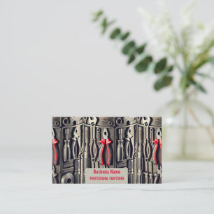 Tool business card - with red pliers