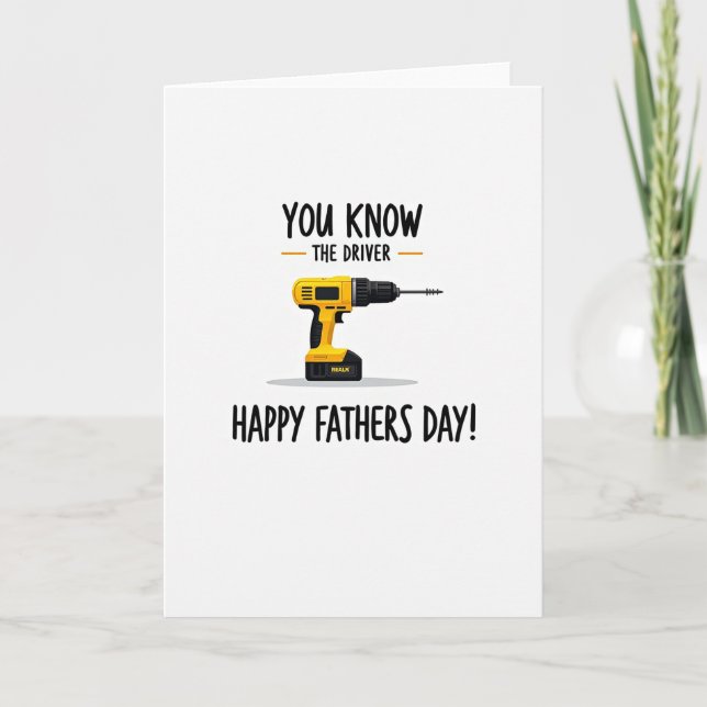 Tool Illustration Fathers Day Card (Front)