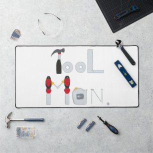 Tool Man, Tools in Colour Desk Mat