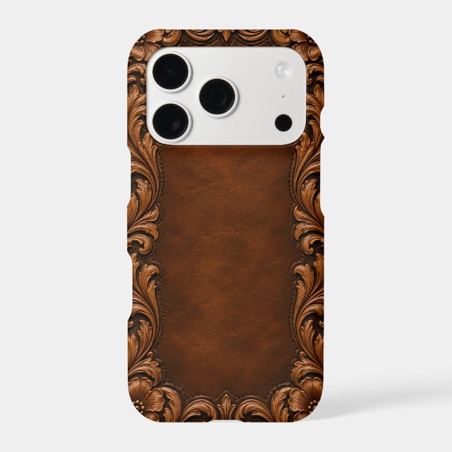 Tooled Border Frame Western iPhone Case (Back)