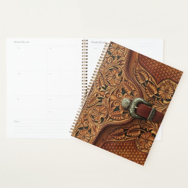 Tooled leather texture planner (Display)