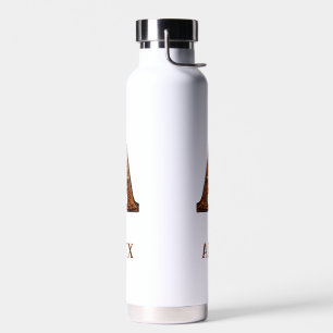 Tooled Leather Western Monogram A Water Bottle