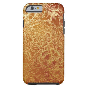 Tooled Western Leather Southwestern Amber Brown Tough iPhone 6 Case