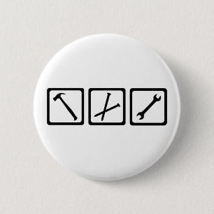 Tools 6 Cm Round Badge