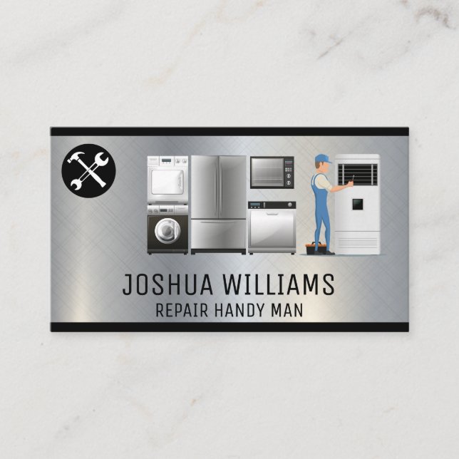 Tools | Appliances Repairman Business Card (Front)