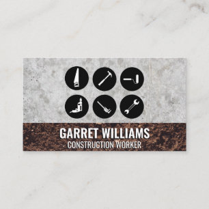 Tools   Construction Business Card