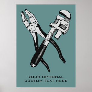 TOOLS custom color and text poster
