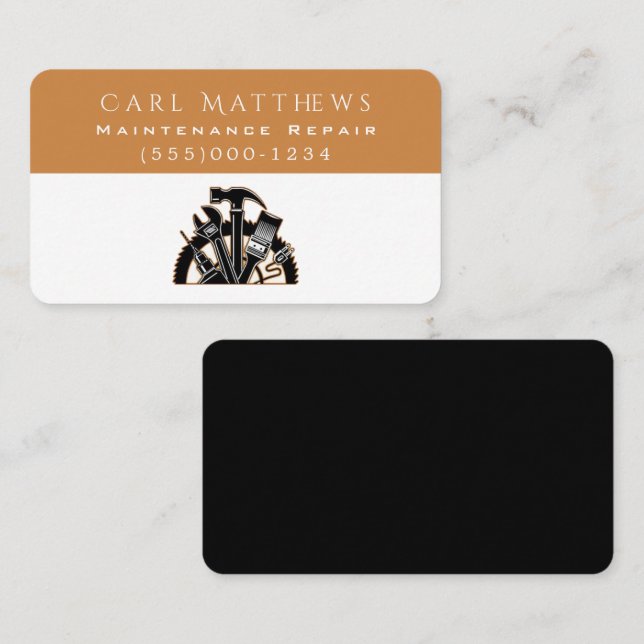 Tools Design Handyman Maintenance Repair Service Business Card (Front/Back)