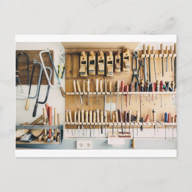 Tools DIY enthusiast Dad Fathers Day Postcard (Front)