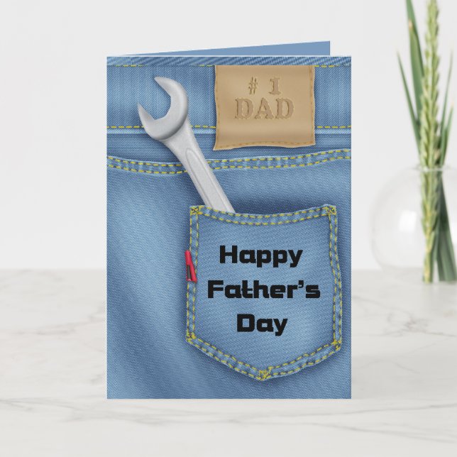 Tools Father's Day Greeting Card (Front)