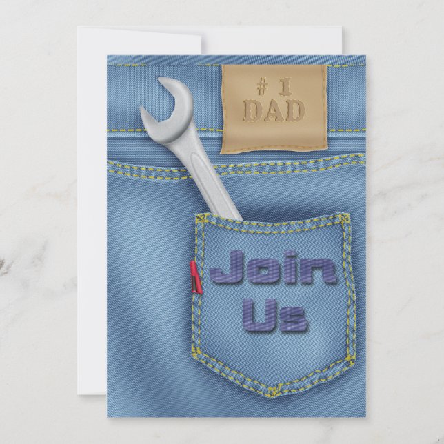 Tools Father's Day Party Invitations (Front)