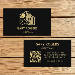 Tools Home Repair Handyman QR Code Business Card