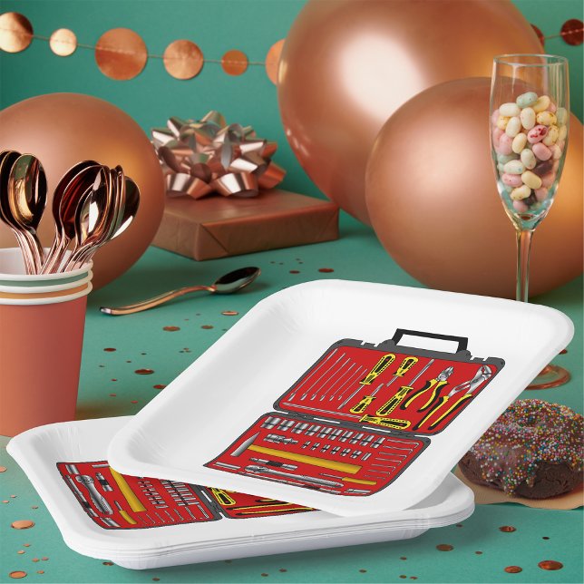 Tools In A Tool Box Paper Plate (Creator Uploaded)