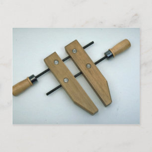 Tools of Trade- Single wooden handscrew Postcard