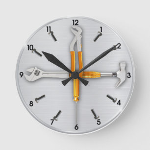 Tools Round Clock