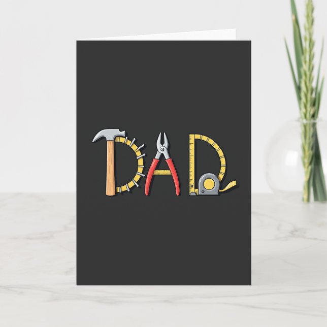 Tools Spell Dad Sweet Fathers Day Card (Front)