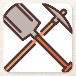 tools square paper coaster