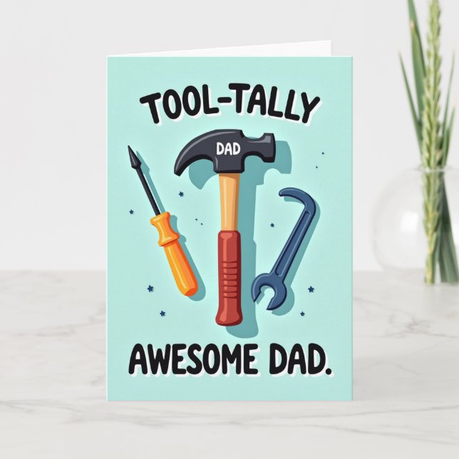 Tooltally Awesome Dad Card (Front)