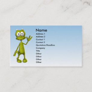 Toon Alien Business Card