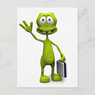Toon Alien Postcard
