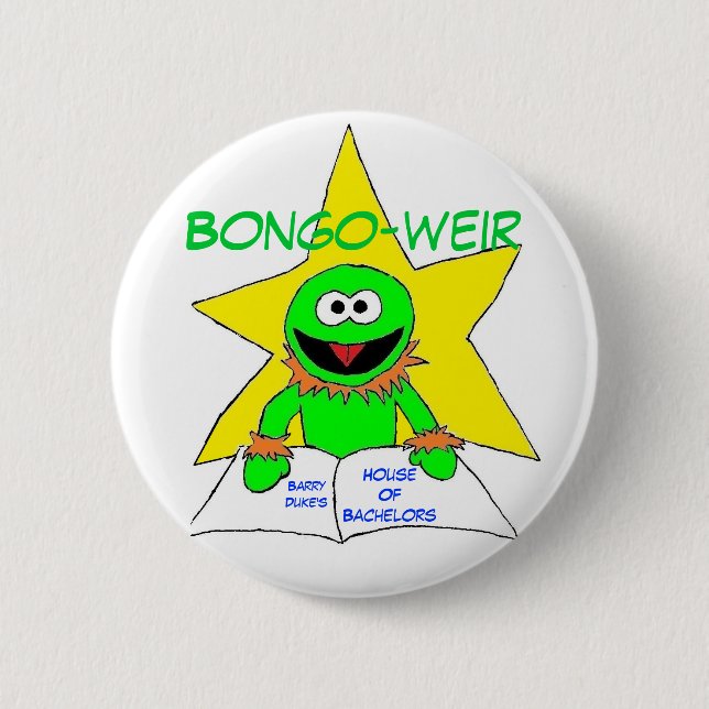 Toon Bongo-weir 6 Cm Round Badge (Front)