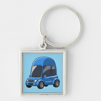 Toon Car with Arched Roof Lines Key Ring