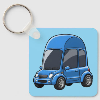 Toon Car with Arched Roof Lines Key Ring
