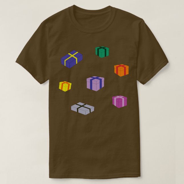 toon Coloured Gift Boxes T-Shirt (Design Front)