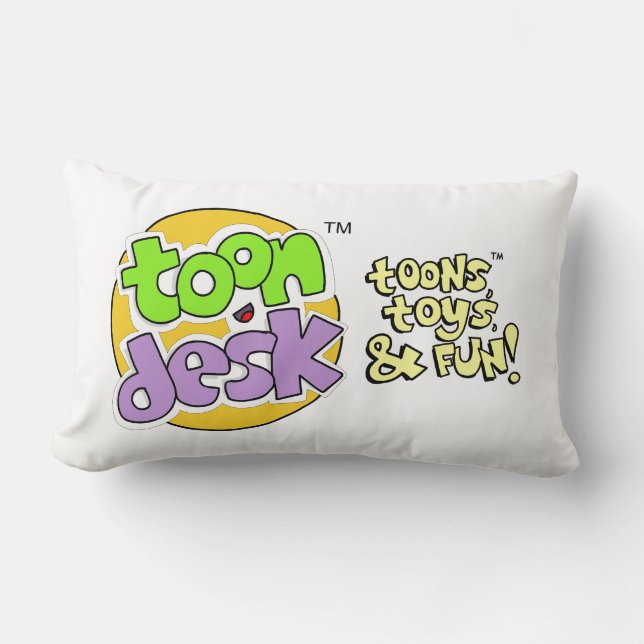 Toon Desk - Toons, Toys, & Fun! - Pillow (Front)