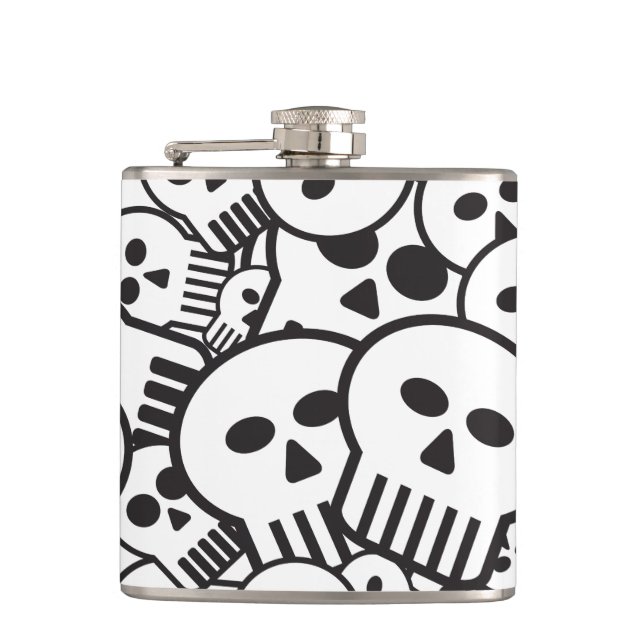 toon skulls hip flask (Front)
