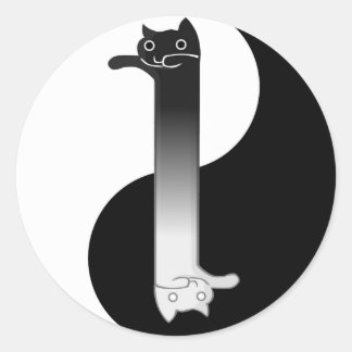 Toon Tao of Longcat Classic Round Sticker