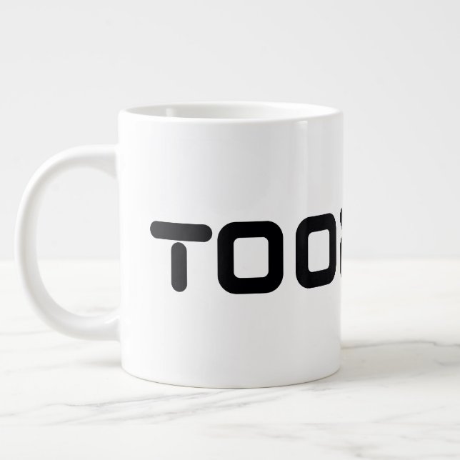 Toonami Digital Font Logo Large Coffee Mug (Left)