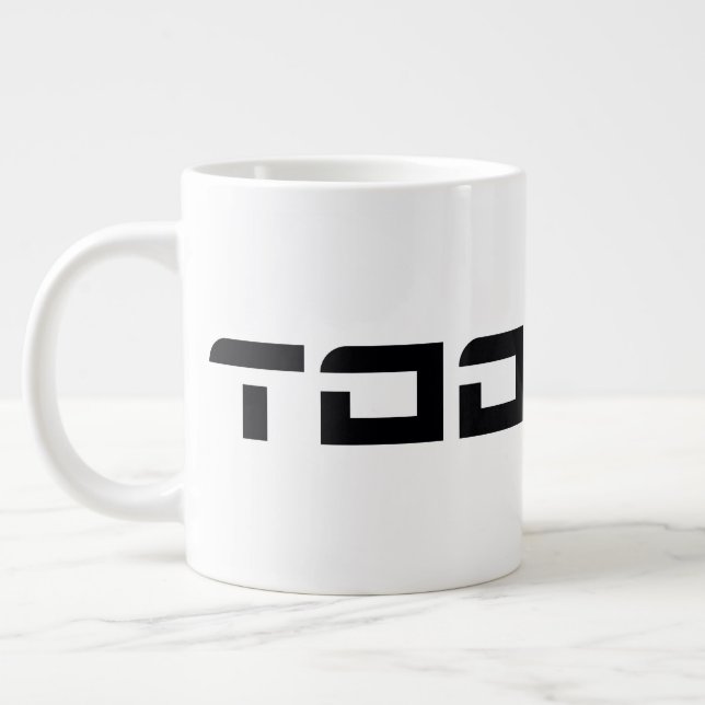 Toonami Futuristic Font Logo Large Coffee Mug (Left)