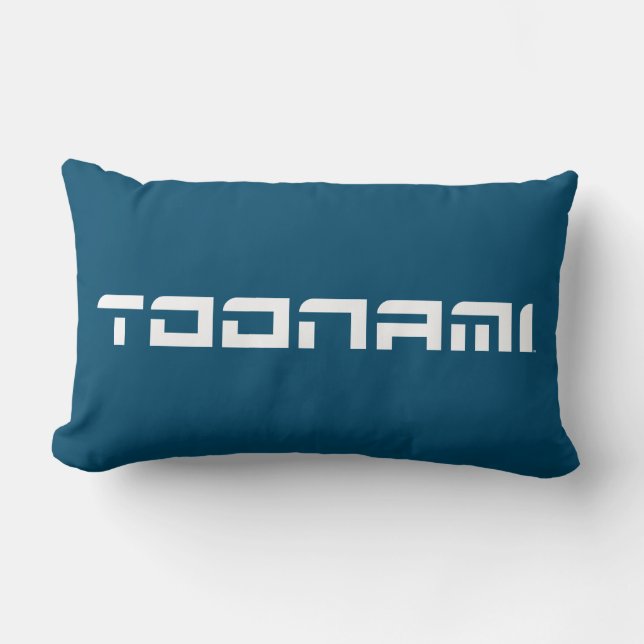Toonami Futuristic Font Logo Lumbar Cushion (Front)