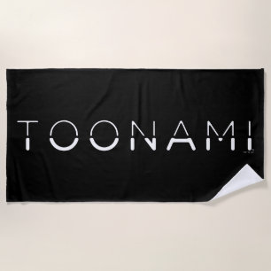 Toonami Split Font Logo Beach Towel