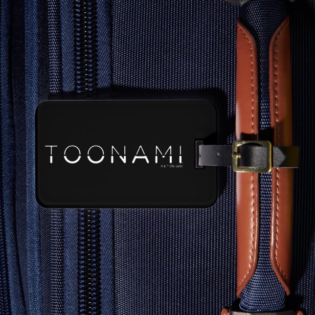 Toonami Split Font Logo Luggage Tag (Front Insitu 4)