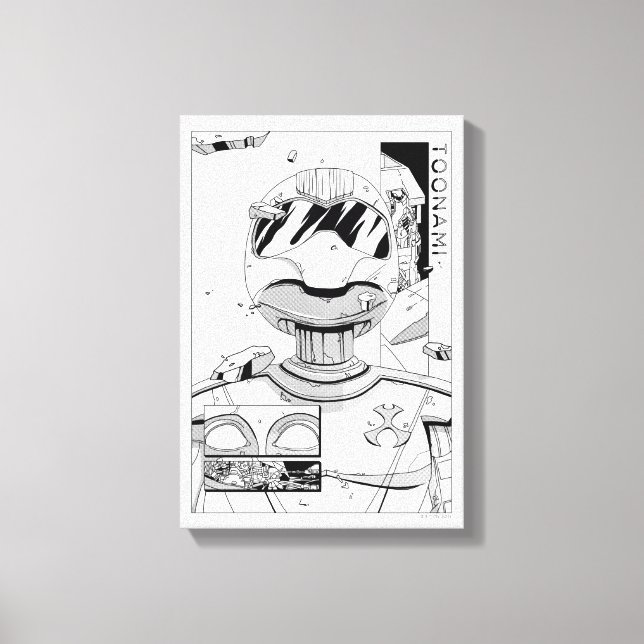 Toonami TOM 5 & SARA Comic Style Bumper Canvas Print (Front)