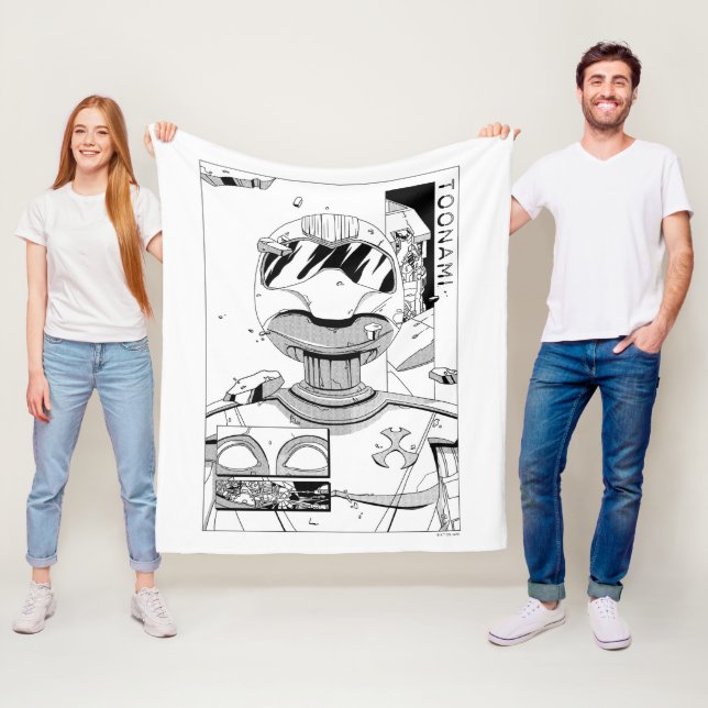 Toonami TOM 5 & SARA Comic Style Bumper Fleece Blanket (In Situ)