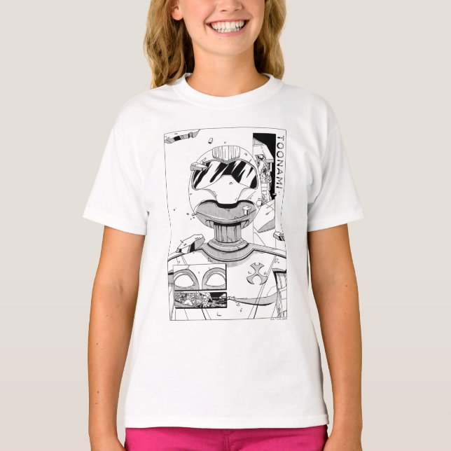 Toonami TOM 5 & SARA Comic Style Bumper T-Shirt (Front)