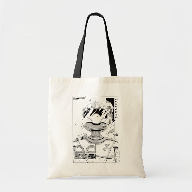 Toonami TOM 5 & SARA Comic Style Bumper Tote Bag (Front)