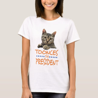 toonces for president light shirt