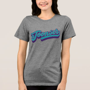Toonser, Doric Dialect Slang Scotland Tri-Blend Shirt