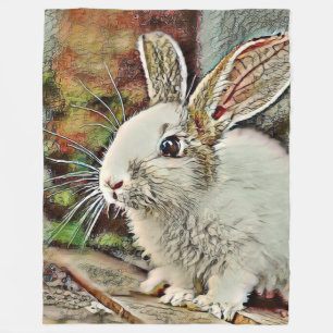 toony bunny fleece blanket