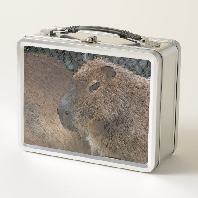 toony Capibarah Metal Lunch Box (Front)