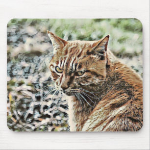 toony cat mouse pad