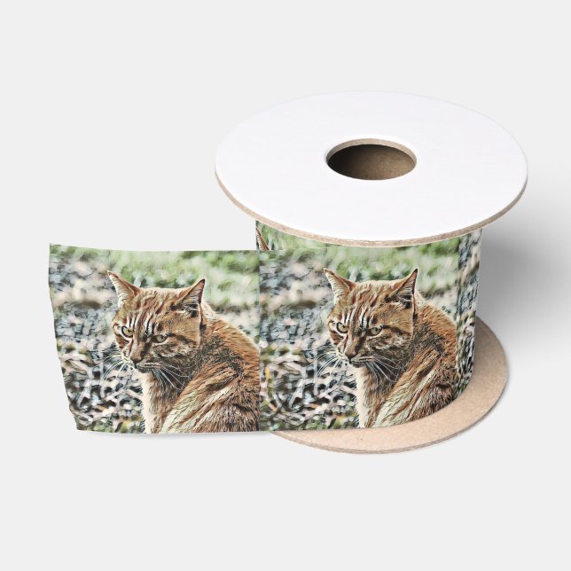 toony cat satin ribbon (Spool)