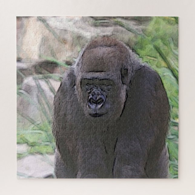 toony Gorilla Jigsaw Puzzle (Vertical)