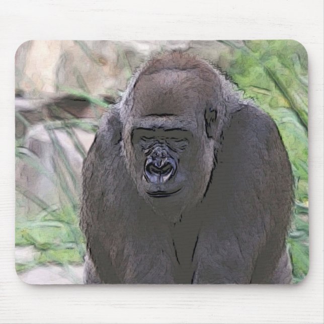 toony Gorilla Mouse Pad (Front)
