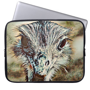 toony ostrich laptop sleeve