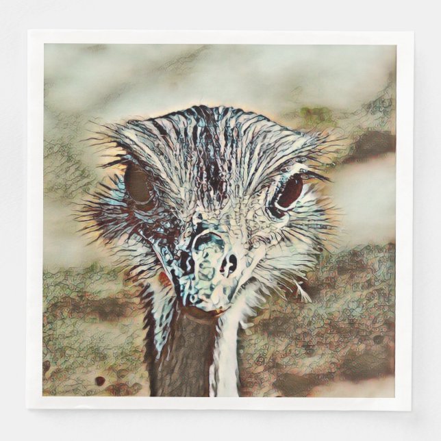 toony ostrich napkin (Front)